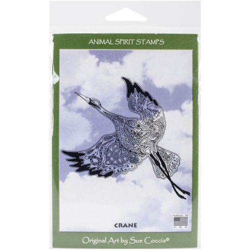 &#034;earthart international cling stamp 4.25&#034;&#034;x7&#034;&#034;-crane&#034; for sale