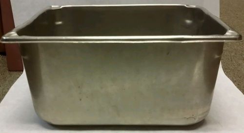 Restaurant Equipment 1/2 SIZE STAINLESS STEEL STEAM TABLE PAN 6&#034; DEEP