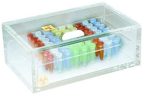 Dynalon 172165-0000 Acrylic Sample Box/Rack For Microcentrifuge Tubes for 1.5mL