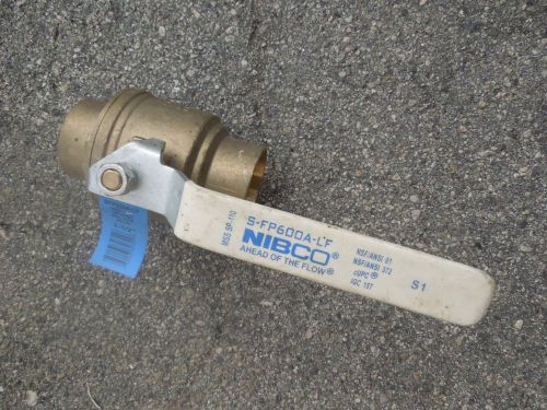 Nibco sfp600a 2-1/2&#034; brass sweat ball valve never used! for sale