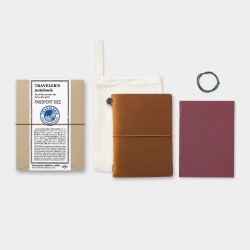 Midori Traveler&#039;s Notebook  Leather Cover Camel New Color Passport size from JP