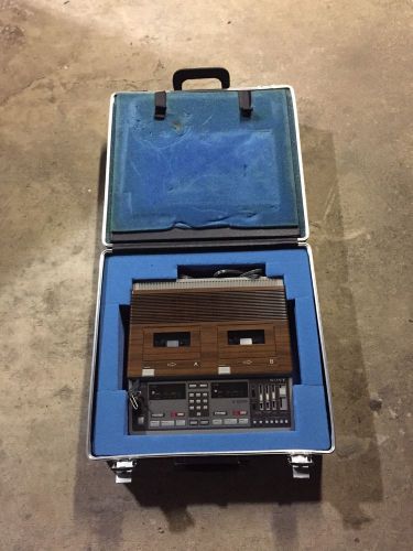 Sony Confer-Corder BM-246 Recorder/Transcriber~Microphones~Case~Stands~Cables