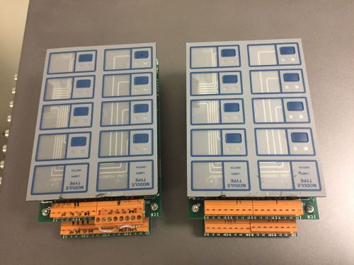 LOT 2x NOTIFIER ICM-4 INDICATING CIRCUIT MODULE FIRE ALARM BOARD w ICE-4 card NR