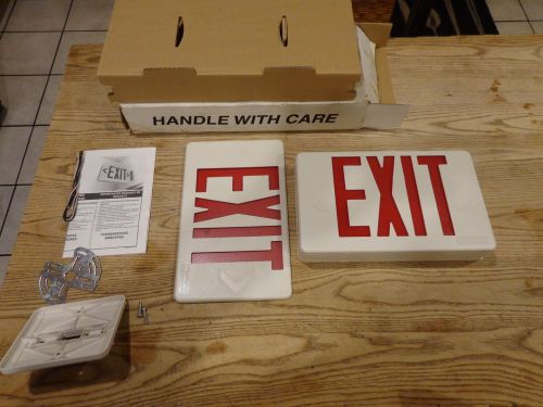 Lithonia Lighting Red Exit Sign Quantum Series