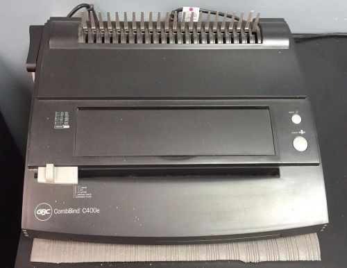 GBC C400E CombBind Electric Binding Machine w/ 5 cs+ Combs