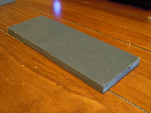 1/2&#034; PVC Sheet- Gray  1/2&#034; x 3-7/16&#034; x 10&#034;