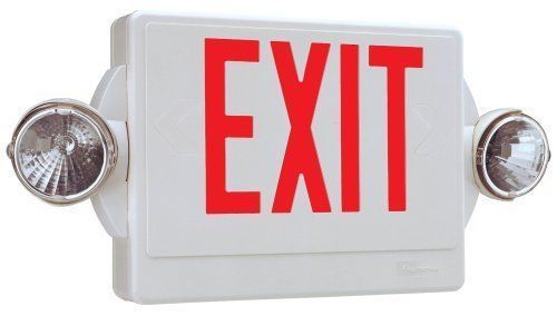 Exit Sign-Lithonia Lighting Quantum LHQM LED Exit-Unit Combo, Red