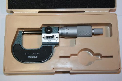 MITUTOYO Mechanical Digital Spherical Micrometer Flat 0-1 In 295-153 BMS 1&#034;