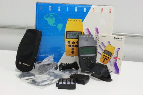 Trimble Navigation Hand Held Portable Ensign GPS 17319 Receiver + Accessories