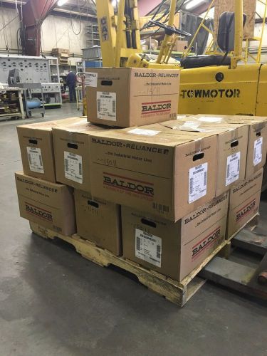 1 hp, ac motor, 1140 rpm, dual shaft, 3 phase, baldor, 1 lot of 16 motors for sale