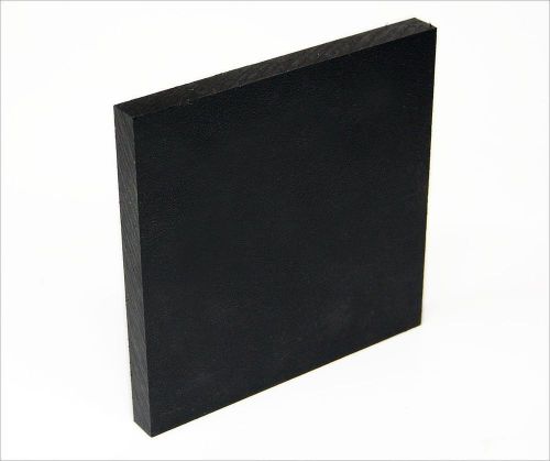 Black Smooth Plastic Sheet HDPE Cutting Board 3/4&#034; x 12&#034; x 12&#034; FDA &amp; NSF (Qty:2)