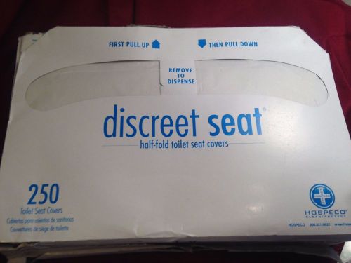 New discreet seat half-fold toilet seat covers ds5000 (4 packs of 250) for sale