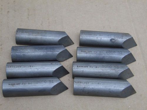 LOVEJOY lathe cutting bits boro 51  lot of 11