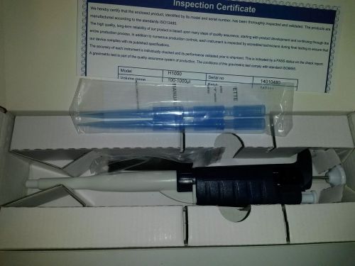 New Variable Volume Pipettor, Pipetman Style - 100-1000ul - FREE SHIPPING