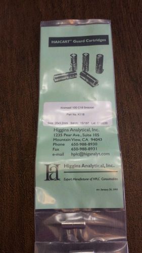 Haicart Guard Cartridges Kromasil 100 C18 5micron  part no K118 size: 20x3.2mm