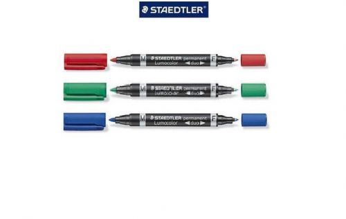 STAEDTLER TWIN TIP Lumocolor Permanent Duo Fine &amp; Med Tip 0.6/1.5mm