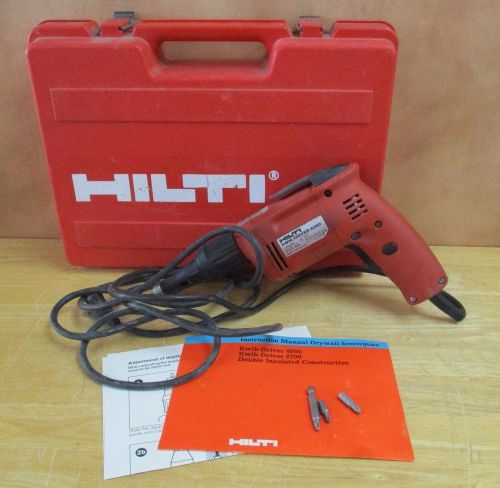 VINTAGE HILTI KWIK DRIVER 4000 POWER DRIVER FOR SHEET ROCK 4000RPM