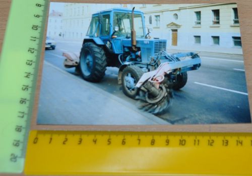 MTZ Tractor Sweeping Photo Soviet Russian
