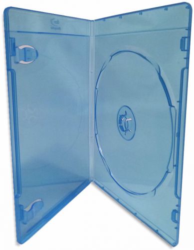 Single slim =blu-ray case= w/ molded blu-ray logo 10-pak for sale