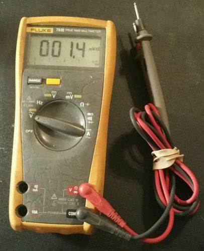 FLUKE 79 III 3 TRUE RMS DIGITAL MULTI METER MULTIMETER CAT II 1000V CAT III 600V