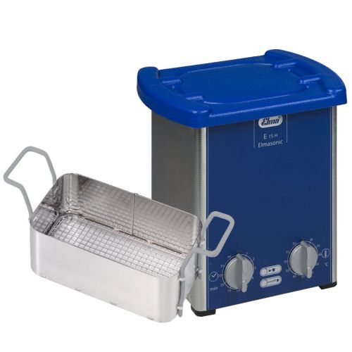 New ! elma sonic e15h 0.5 gal. ultrasonic cleaner w/timer+heat+cover+basket for sale
