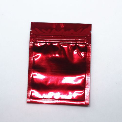 8.5x13cm red aluminum foil retail package mylar zip lock bags food grade pouches for sale