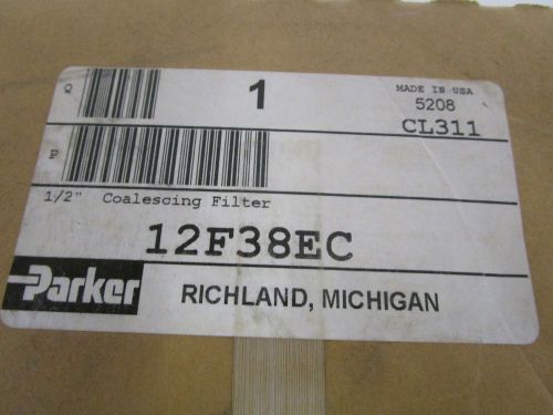 PARKER 1/2&#034; COALESCING FILTER 12F38EC *NEW IN BOX*