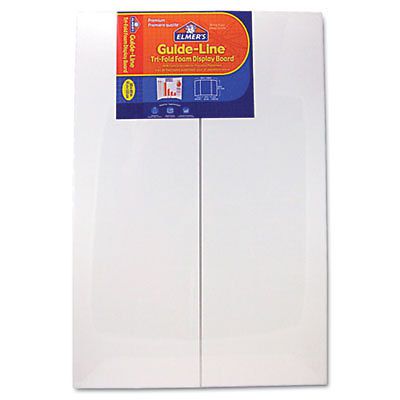 Guide-Line Foam Display Board, 48 x 36, White, 6/Carton