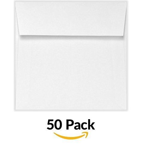 Envelopes.com 4 x 4 square envelope w/ peel and press - 70 lb. bright white (50 for sale