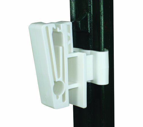 Field guardian t-post 2-inch polytape or 3/8-inch rope insulator, white new for sale