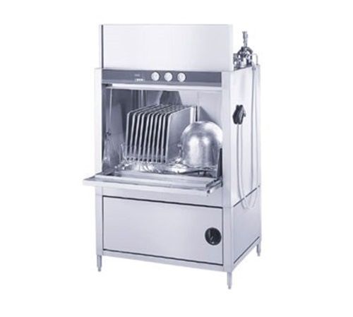 Champion sd-20-e pot &amp; pan washer rack type single rack front load split... for sale