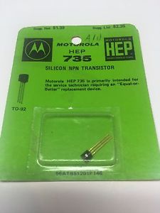 MOTOROLA HEP 735 Silicon NPN Transistor New Old Stock