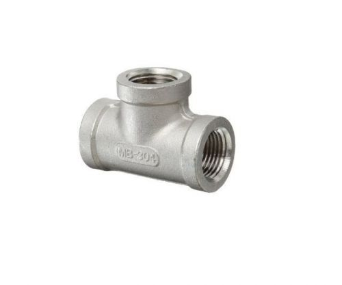 3&#034; NPT Tee 304 Stainless Steel Pipe Fitting Class 150 PSI