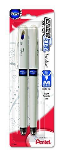 Pentel energel radio pearl liquid gel pen, 0.7mm, medium line capped, metal tip, for sale