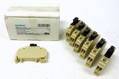 Lot of 7 Siemens 8WA1011-1SF12 Fuse Terminal w/o LED