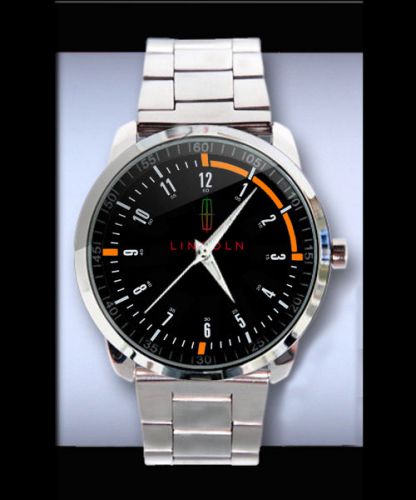 Lincoln Motor luxury vehicles Logo On Sport Metal Watch