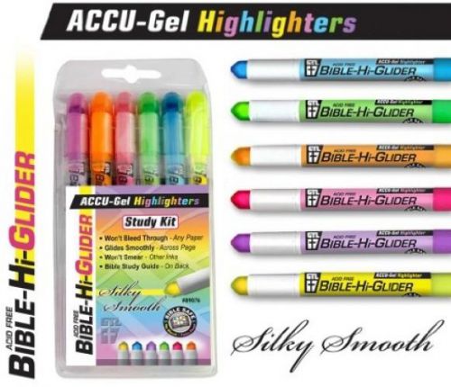 1 X ACCU-Gel Highlighters Study Kit