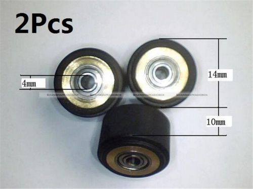 2Pcs 4X10X14mm Mimaki Cutting Plotter Vinyl Cutter Pinch Roller Wheel New S8