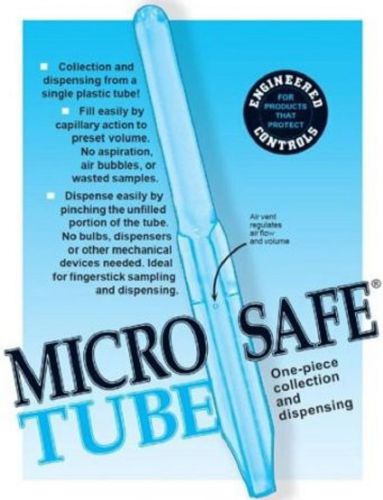 Microsafe Capilliary Transfer Tubes 15uL 50/Bag #200235