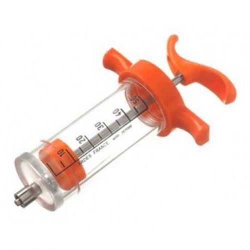 Ardes Nylon 50cc Livestock Syringe Vaccinators One Hand Operation Luer-Lock