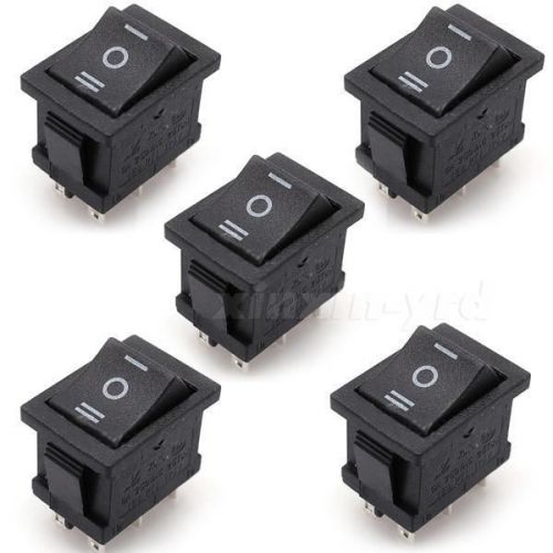 5X 6Pin DPDT ON-OFF-ON Position Snap Boat Rocker Switch 6A/250V 10A/125V AC BHXK