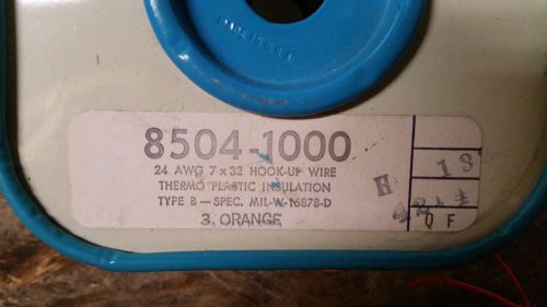 10&#039; Orange Hook Up Wire 24 AWG 7x32 Type B Belden #8504