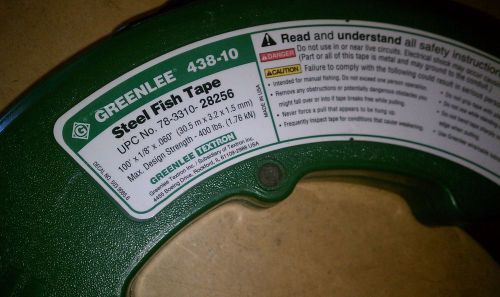 Greenlee metallic fish tape 4380-10 for sale