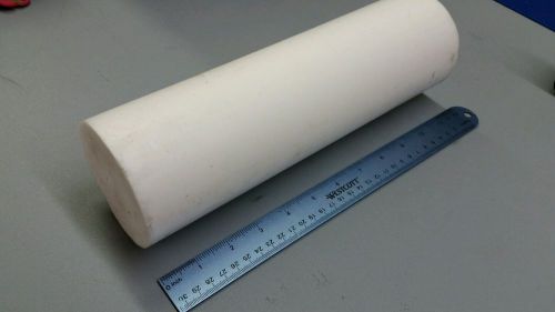 PTFE TEFLON ROD  WHITE 3 1/2 &#034; DIAMETER 12&#034; LONG ROD