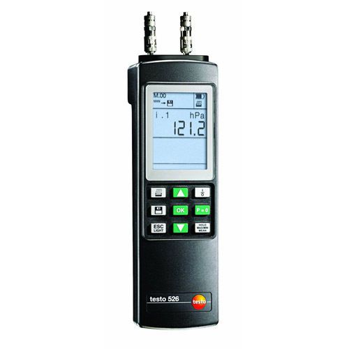 Testo (0560 5281) 526-2 (0-2000hPa/29psi,0.05% acc.)Differential Pressure Meter