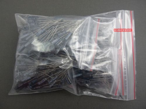 25v Electrolytic Capacitor assortment Kit 12Values (10uf~2200uf).300pcs