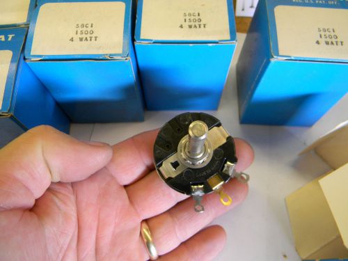 New* clarostat potentiometer 58c1-1500 1.5k 4w linear mil spec     b4 for sale