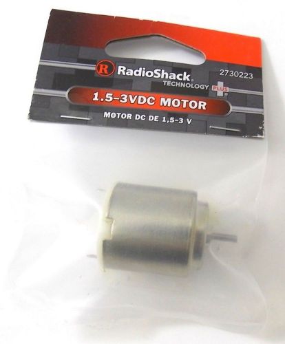 Brand New Radioshack Technology Plus 273-0223 1.5-3 VDC Motor (+0.3A at no load)