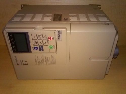 Yaskawa varispeed e7 20hp 480volts- 27.0a model: cimr-e7u4011 spec: 40111b for sale