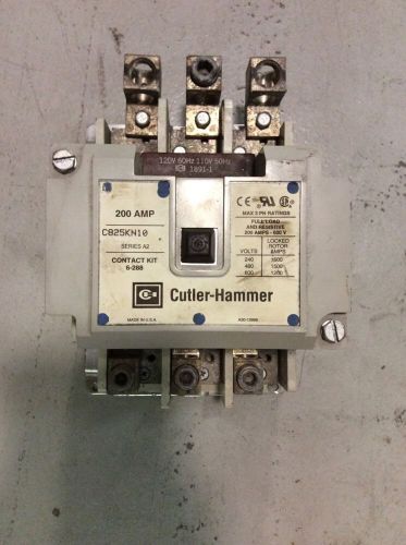 CUTLER HAMMER CONTACTOR 120 VOLT COIL 200 AMP 600 VOLT C825KN10